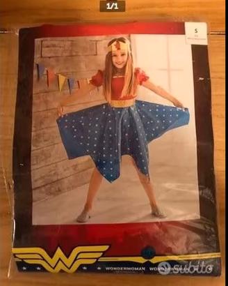 Costume Wonder Woman Bimba Halloween Carnevale