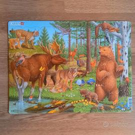 Puzzle in legno Larsen – Animali del Bosco