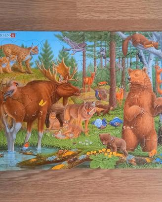 Puzzle in legno Larsen – Animali del Bosco