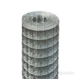 Rete metallica elettrosaldata zincata 2x25m