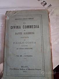 Divina commedia - Paradiso - anno 1863