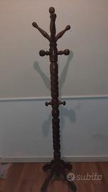 Vintage Barley Twist Solid Wood Coat Rack