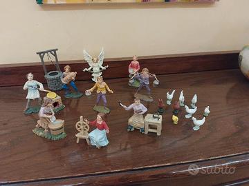 personaggi presepe vintage 