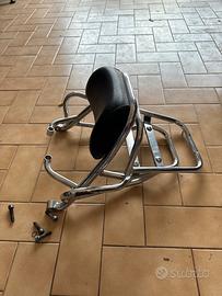 Portapacchi Moto Guzzi  Cromato con Sissy Bar