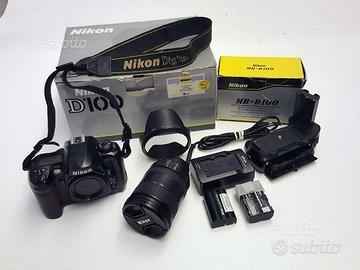 Nikon reflex D100 con ottica 18-200 Dx