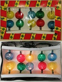 Luci Natale Sfere colorate art 7109 Piselli Incand