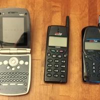 3 Cellulari Vintage NEC TIM 3 e accessori