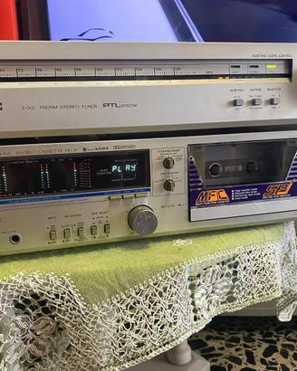 Set Hi-Fi Vintage JVC Sintonizzatore+Piastra Casse