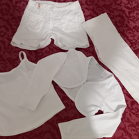 Set bolero top pinocchietto short bimba 6/7 anni