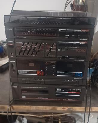 HIFI PHILIPS VINILE CASSETTE CD