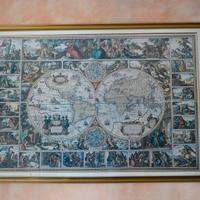 Puzzle 5000 Mappamondo Antico Incorniciato