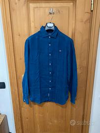 Napapijri camicia Blu in Lino taglia L