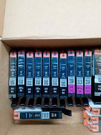 Lotto cartucce originali Canon 550 e 551