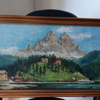 Quadro paesaggio Dolomiti