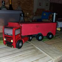 modellino camion legno