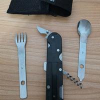 Posate e Coltello multifunzione Fosco fodero Nylon