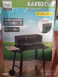 Barbecue a carbonella MAI APERTO – griglia regol.