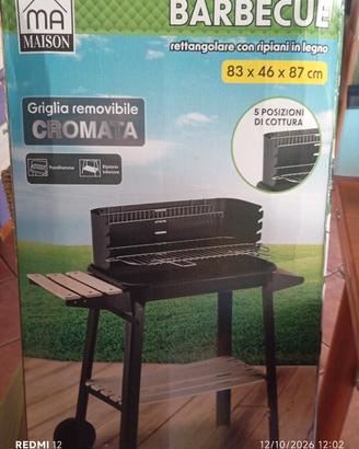 Barbecue a carbonella MAI APERTO – griglia regol.