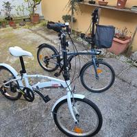 coppia bici pieghevoli ruote da 20" 
