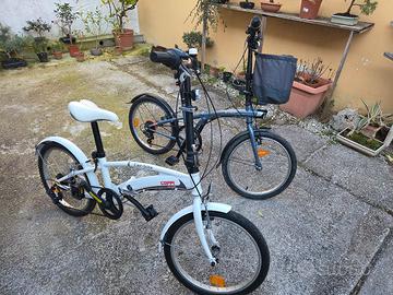 coppia bici pieghevoli ruote da 20" 
