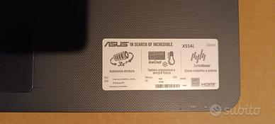 Notebook ASUS X554L CPU INTEL I3 ricambi