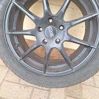 cerchi oz 17.  5x112--  gomme invernali