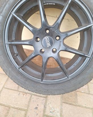 cerchi oz 17.  5x112--  gomme invernali