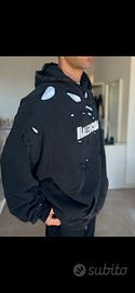 Balenciaga  felpa con Cappuccio  S over size