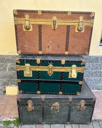 3 Bauli Vintage in Legno