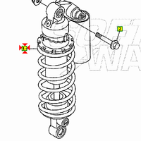 -Ammortizzatore posteriore Yamaha R1 5JJ222100000