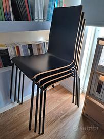 4 SEDIE IKEA + 2 TAVOLINI BAR