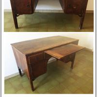 Scrivania '800 scrittoio scorrevole antiquariato