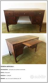 Scrivania '800 scrittoio scorrevole antiquariato