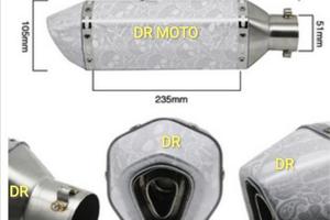 Scarico silver 37 cm universale cod18.24