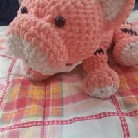 Pupazzo in lana/cotone rosa