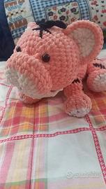 Pupazzo in lana/cotone rosa