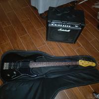 Basso Godin Shifter Classic 4 nero + Marshall MB15