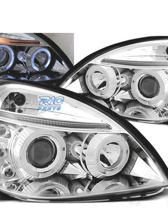 FARI OCCHI ANGEL PER RENAULT CLIO II 01-05 LED CRO