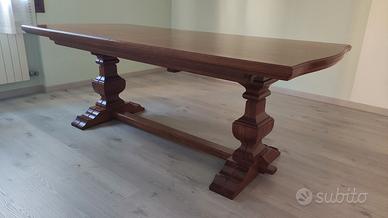 Tavolo fratino con sedie in legno massiccio