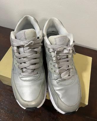 Nike Air Max 90 argento donna