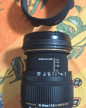 sigma 18 50 2.8  attacco nikon