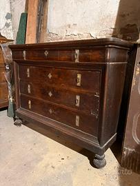 Como’ 4 cassetti in legno - in stile