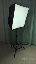 Kit Stand Fotografico con Softbox Quadrato