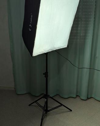 Kit Stand Fotografico con Softbox Quadrato