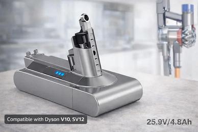 Batteria 4800mAh 4,8Ah Al Litio per Dyson V10 SV12