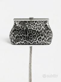 Borsa Pochette  in vera pelle maculata