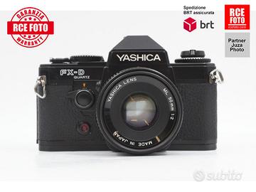 Yashica FX-D Quartz + 50 f2 + Custodia pronto
