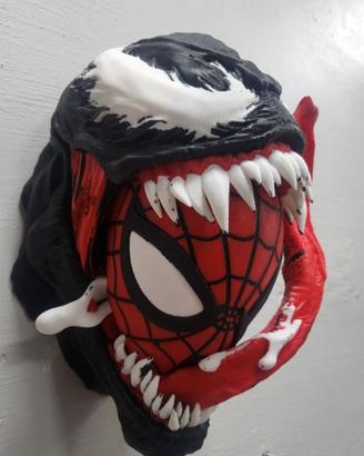 Busto Uomo Ragno stile simbionte nero