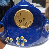 Orologio da tavolo in ceramica Art deco antico