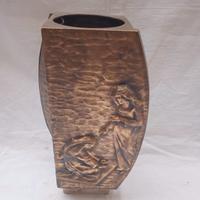 vaso in bronzo da terra, anni 70.